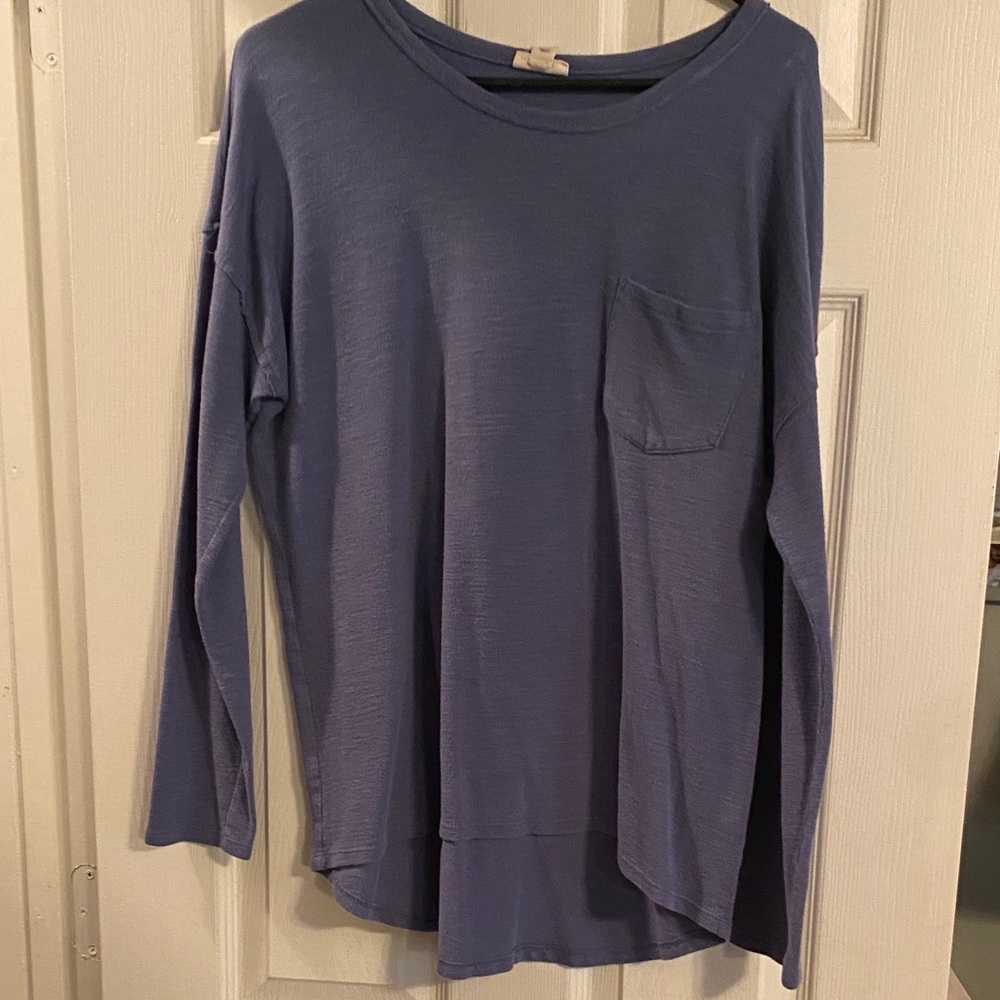 a.n.a Women's Lavender Long Sleeve Top